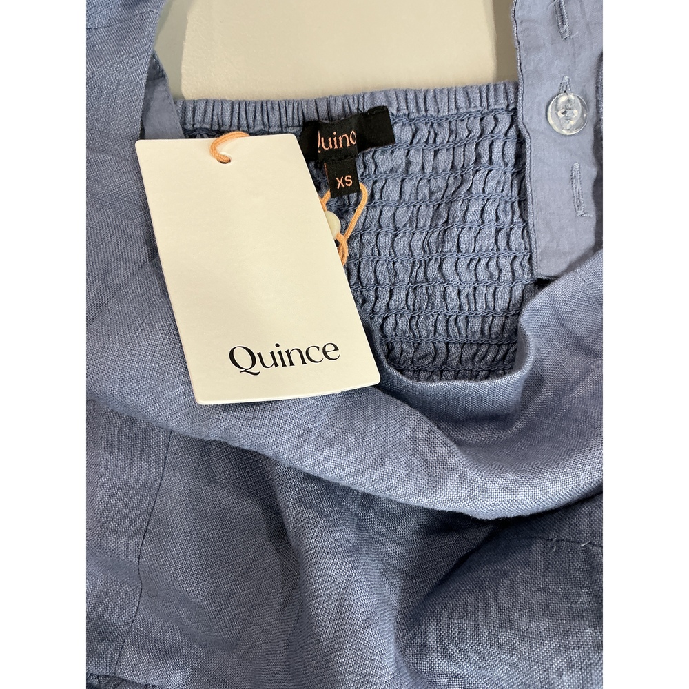100% European Linen Fit & Flare Midi Dress - Picture 4 of 4